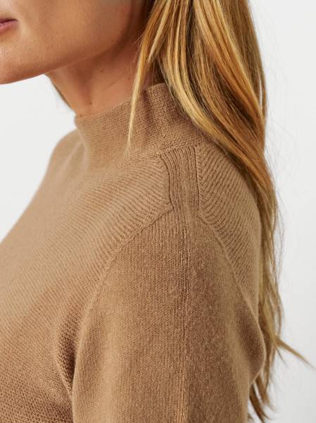 TONI Fashion Style »Helene« Brown Feinstrick-Pulli Mit Turtleneck