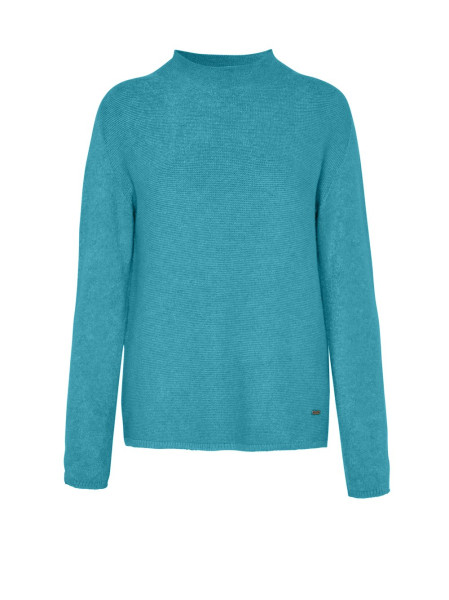 TONI Fashion Style »Helene« Petrol Feinstrick-Pulli Mit Turtleneck