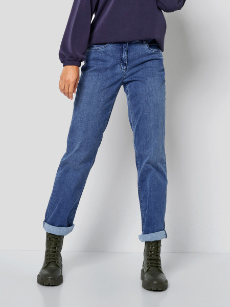 TONI Fashion Style »Honey« Blue Used Entspannte Basic-Jeans