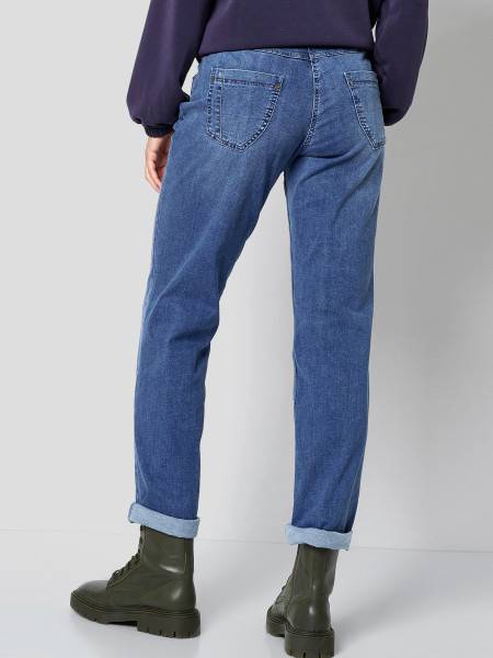 TONI Fashion Style »Honey« Blue Used Entspannte Basic-Jeans