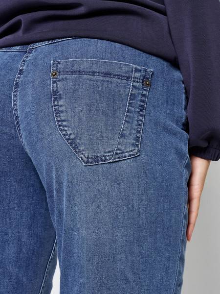 TONI Fashion Style »Honey« Blue Used Entspannte Basic-Jeans