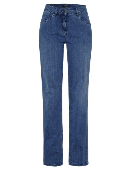 TONI Fashion Style »Honey« Blue Used Entspannte Basic-Jeans