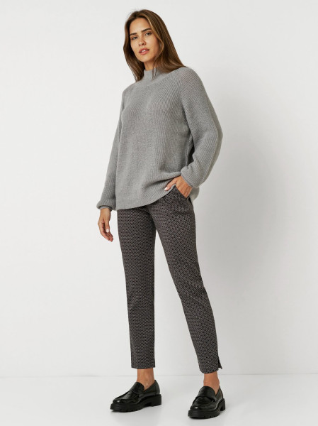 TONI Fashion Style »Insa« Grey Strickpulli Mit Stehkragen