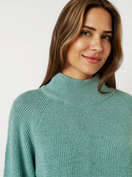 TONI Fashion Style »Insa« Mint Strickpulli Mit Stehkragen