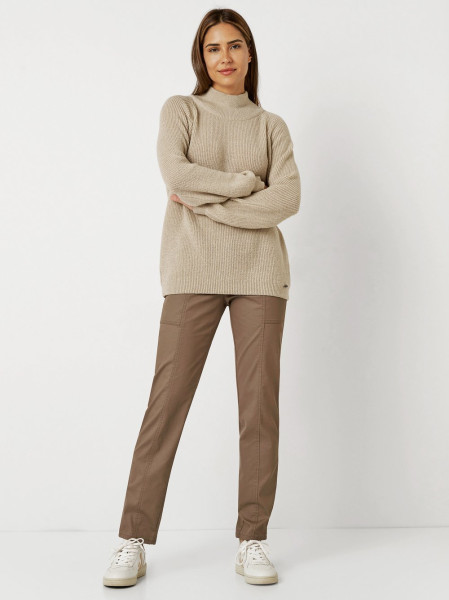 TONI Fashion Style »Insa« Sand Strickpulli Mit Stehkragen