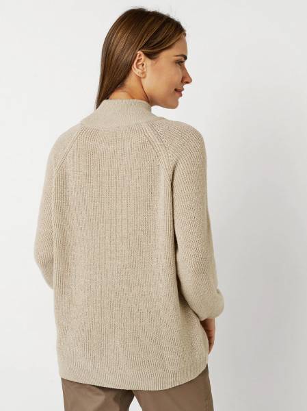 TONI Fashion Style »Insa« Sand Strickpulli Mit Stehkragen