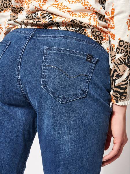 TONI Fashion Style »Liv« Mid Blue Used Regular-Fit Jeans