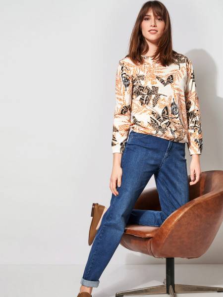 TONI Fashion Style »Liv« mid blue used Regular-Fit Jeans