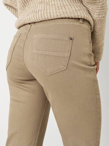 TONI Fashion Style »Liv« Taupe Gefärbte Regular-Fit Jeans