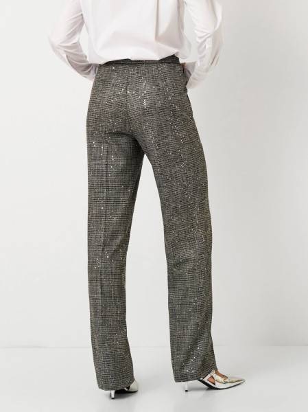 TONI Fashion Style »Luisa« Silver/black Glamouröse Hose Mit Pailletten