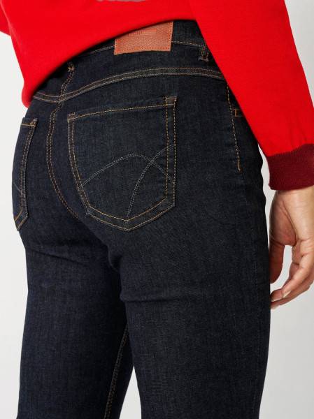 TONI Fashion Style »Perfect Shape« Dark Blue Bootcut-Jeans