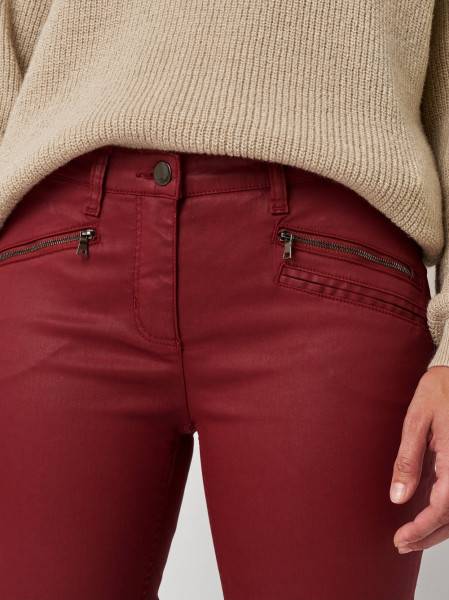 TONI Fashion Style »Perfect Shape« Dark Red Skinny-Fit Im Lederlook