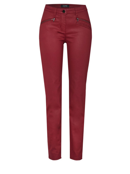 TONI Fashion Style »Perfect Shape« Dark Red Skinny-Fit Im Lederlook