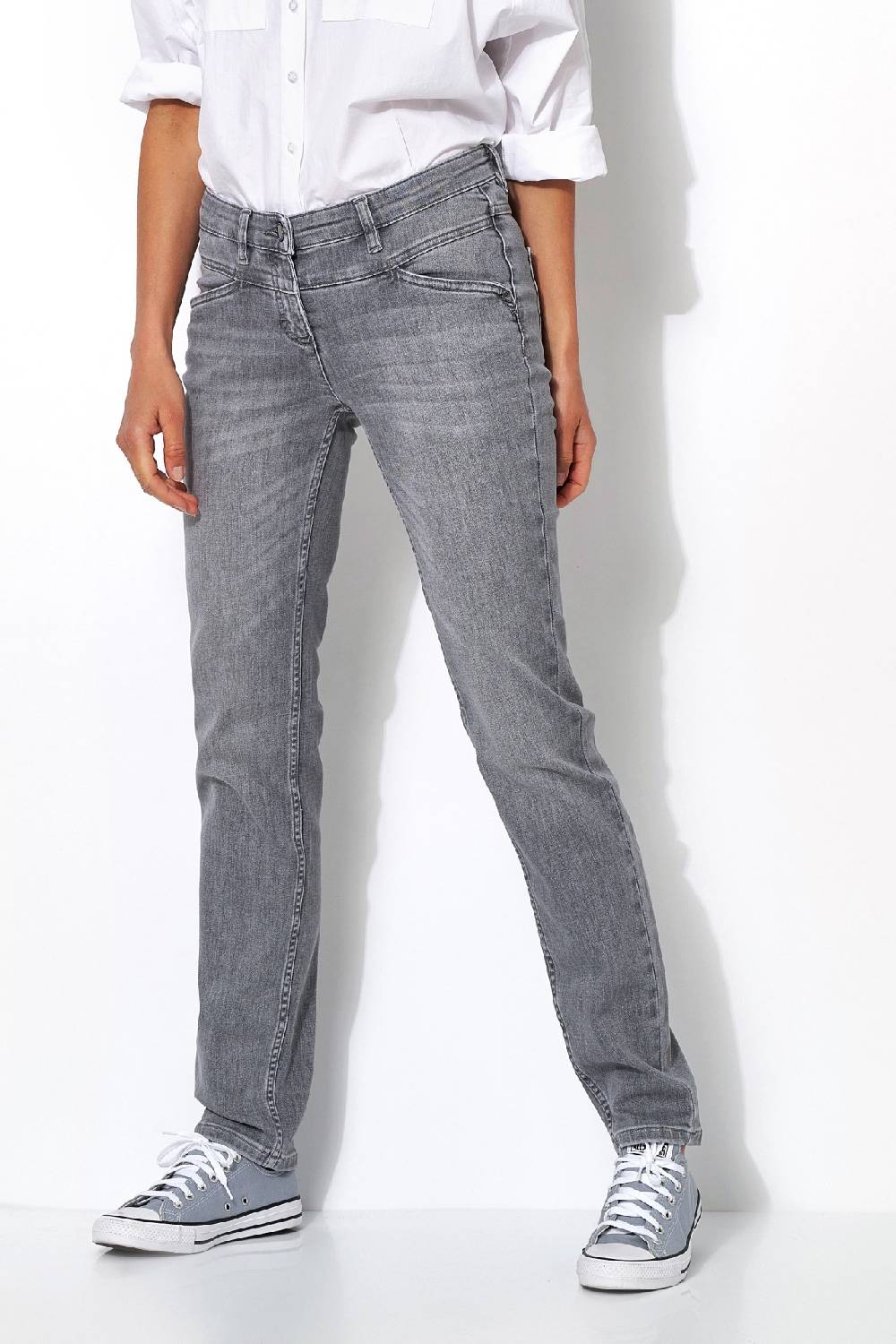 TONI Fashion Style »Perfect Shape« Grey Used Authentische Shapingjeans