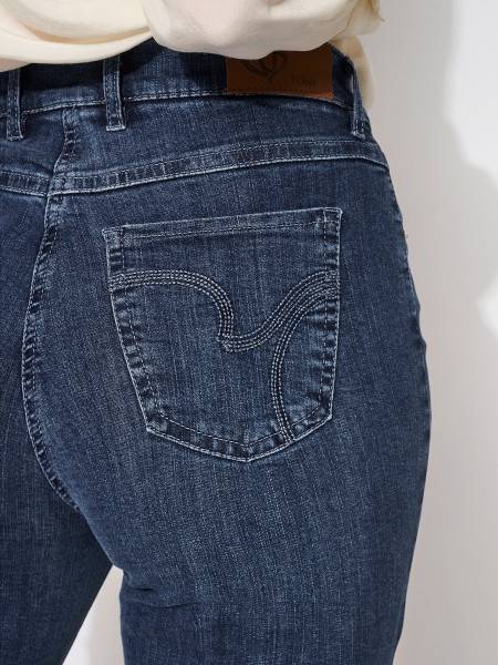 TONI Fashion Style »Perfect Shape« Mid Blue Used Jeans Mit Shapingeffekt