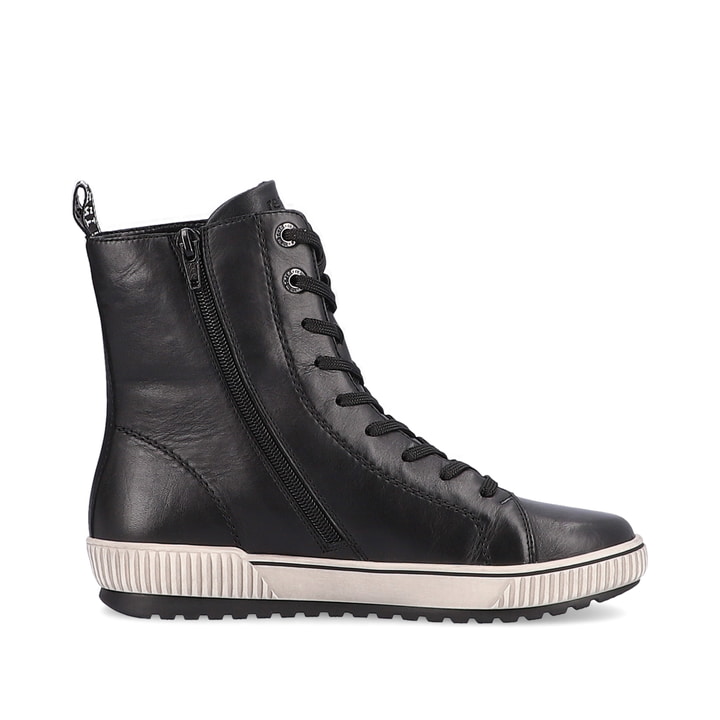Remonte Artikelnummer D0774-01 Remonte Damen Schnürstiefel Tiefschwarz