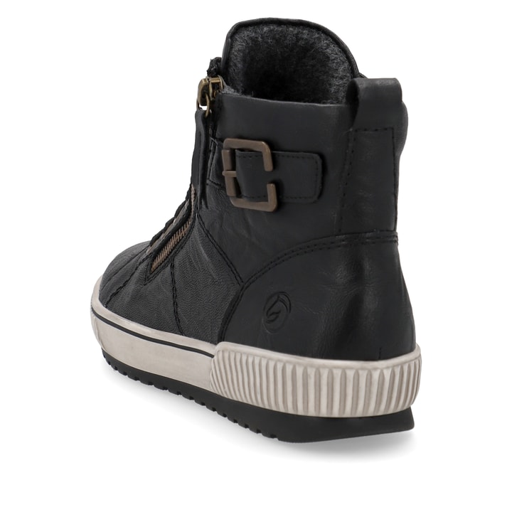 Remonte Artikelnummer D0777-01 Remonte Damen Schnürschuhe Tiefschwarz