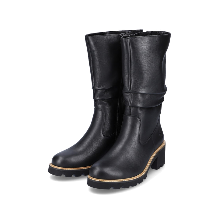 Remonte Artikelnummer D0A75-00 remonte Damen Hochschaftstiefel glanzschwarz
