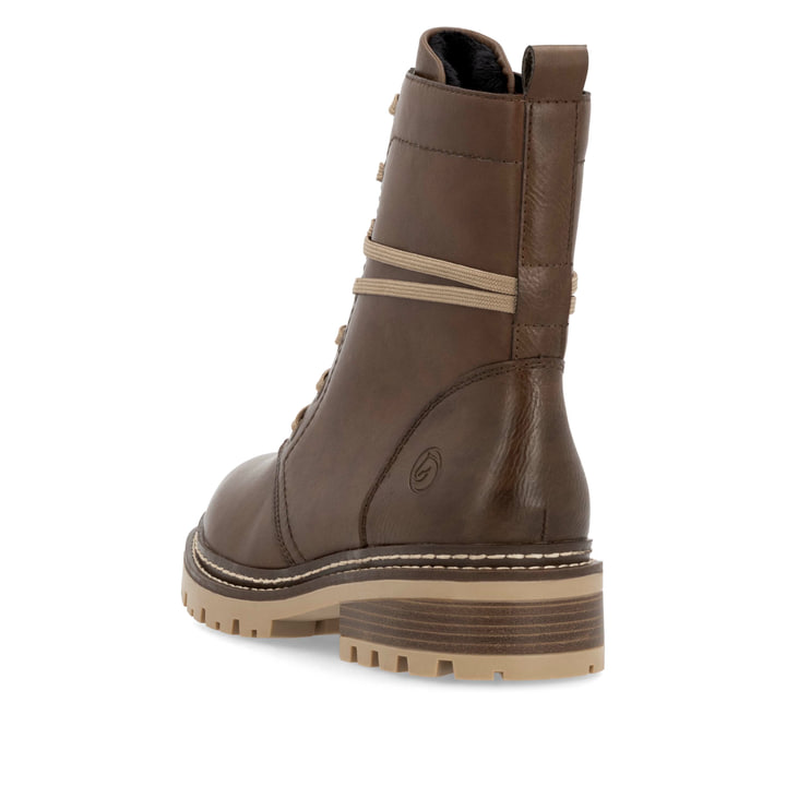 Remonte Artikelnummer D0B75-23 Remonte Damen Schnürstiefel Holzbraun