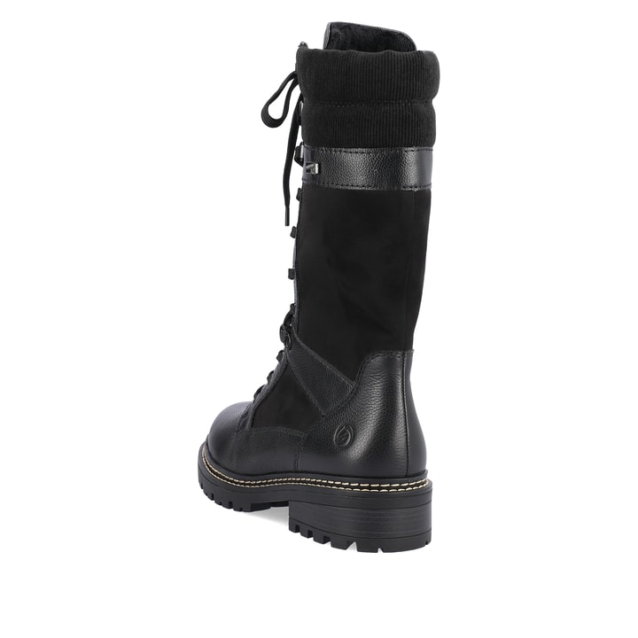 Remonte Artikelnummer D0B76-01 Remonte Damen Hochschaftstiefel Tiefschwarz