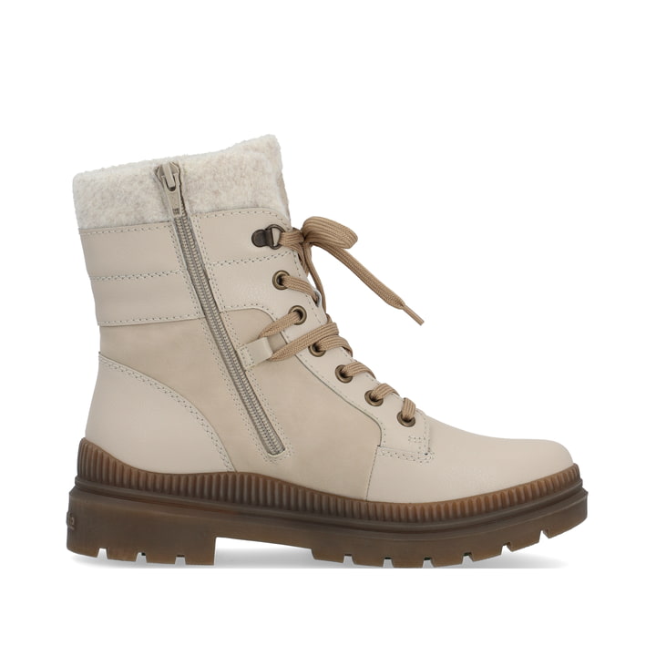 Remonte Artikelnummer D0C77-60 Remonte Damen Schnürstiefel Hellbeige
