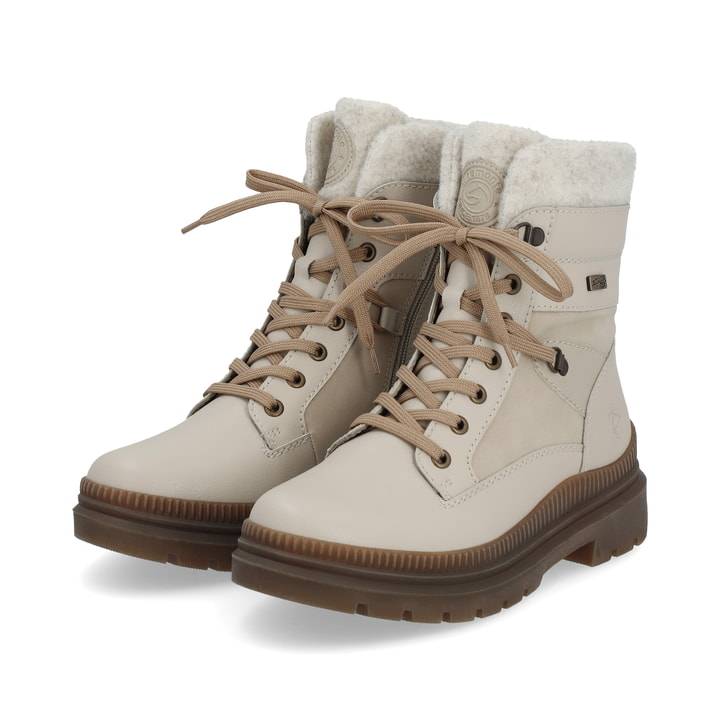 Remonte Artikelnummer D0C77-60 remonte Damen Schnürstiefel hellbeige