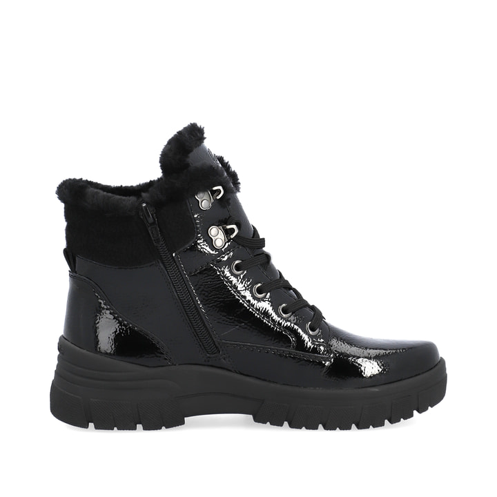 Remonte Artikelnummer D0E71-02 Remonte Damen Schnürstiefel Mitternachtsschwarz