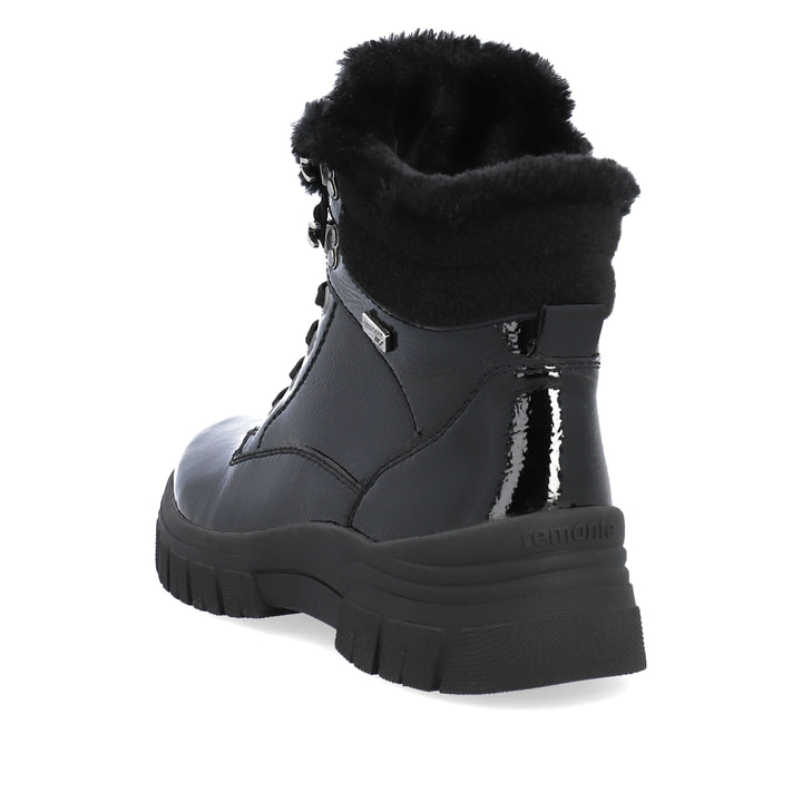 Remonte Artikelnummer D0E71-02 Remonte Damen Schnürstiefel Mitternachtsschwarz