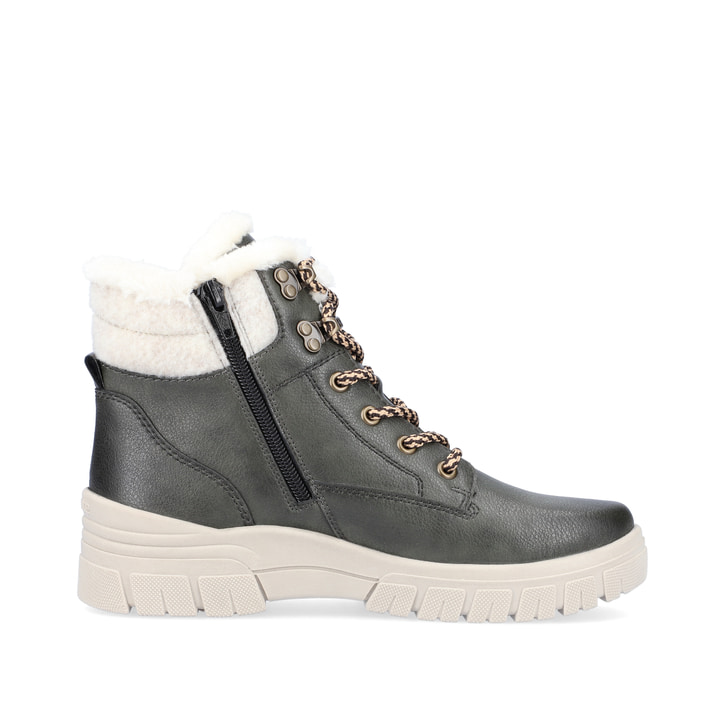 Remonte Artikelnummer D0E71-52 Remonte Damen Schnürstiefel Grüngrau