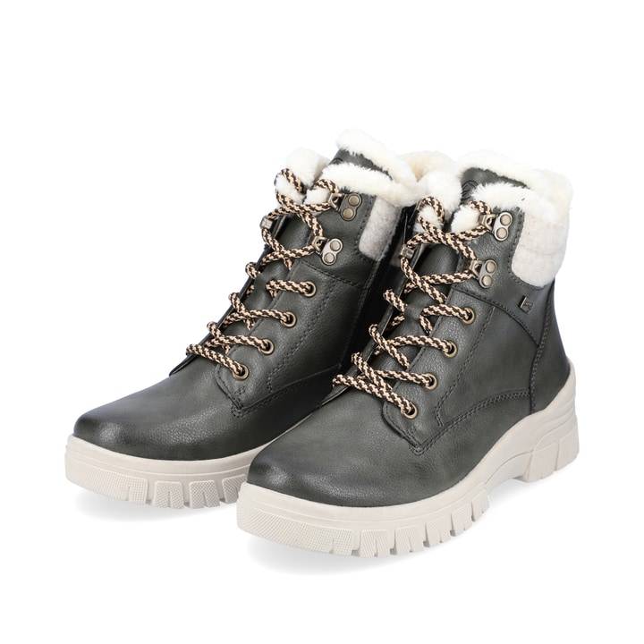 Remonte Artikelnummer D0E71-52 remonte Damen Schnürstiefel grüngrau