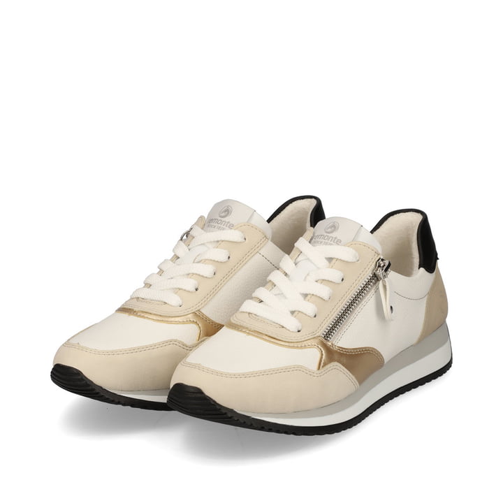 Remonte Artikelnummer D0H01-82 remonte Damen Sneaker blütenweiß-braunbeige