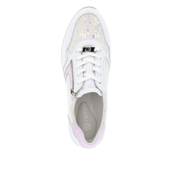 Remonte Artikelnummer D0H12-80 Remonte Damen Sneaker Reinweiß-blütenrosa