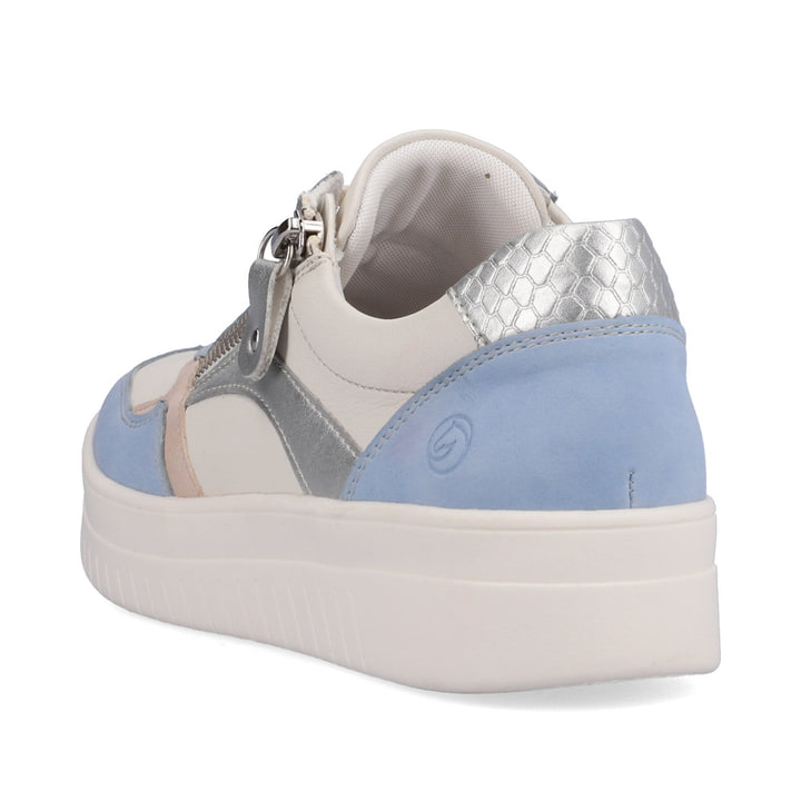 Remonte Artikelnummer D0J01-82 Remonte Damen Sneaker Macciatoweiß-eisblau-altrosa