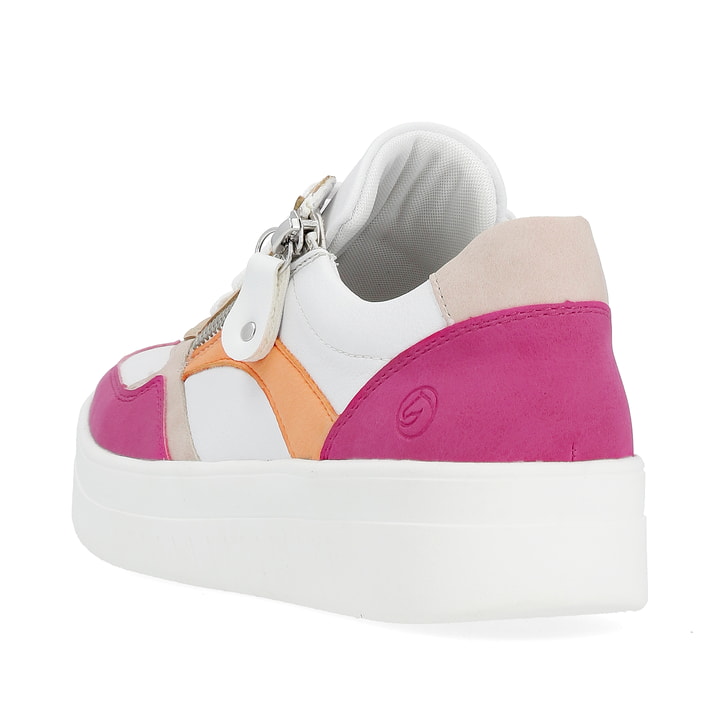 Remonte Artikelnummer D0J01-84 Remonte Damen Sneaker Weiß-pink-orange