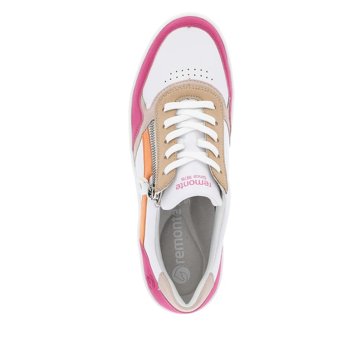 Remonte Artikelnummer D0J01-84 Remonte Damen Sneaker Weiß-pink-orange