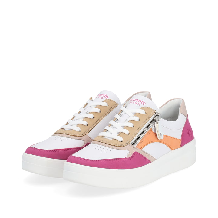 Remonte Artikelnummer D0J01-84 remonte Damen Sneaker weiß-pink-orange