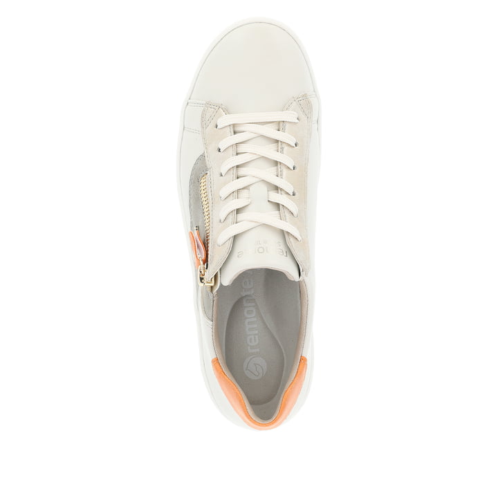 Remonte Artikelnummer D0J03-81 Remonte Damen Sneaker Altweiß-bronze-glutorange