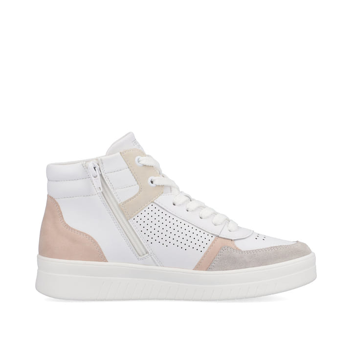 Remonte Artikelnummer D0J70-80 Remonte Damen Sneaker Macciatoweiß-altrosa-beige