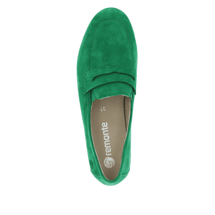 Remonte Artikelnummer D0K02-52 Remonte Damen Loafers Smaragdgrün