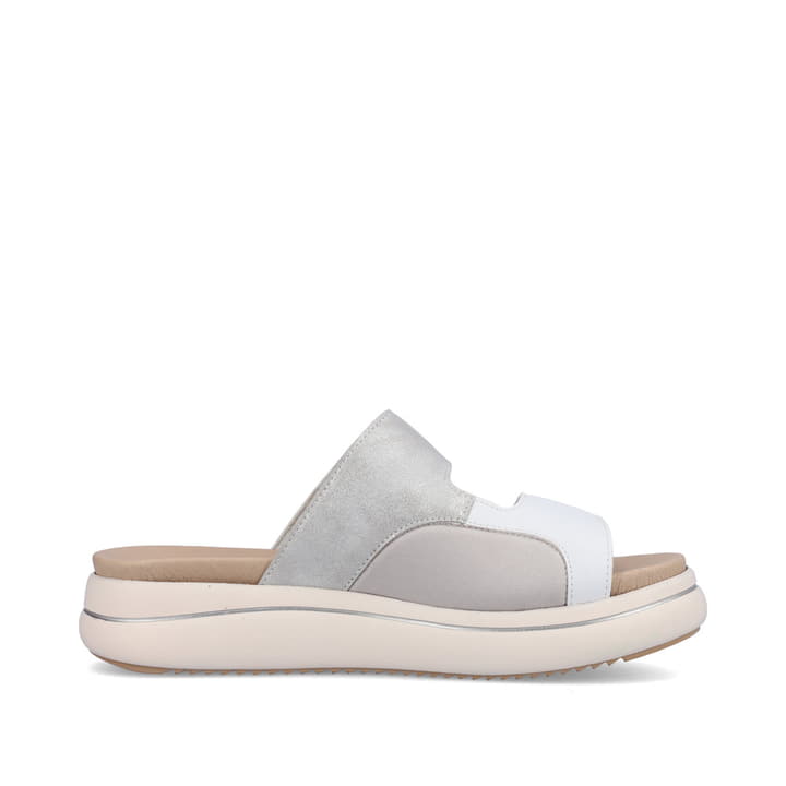 Remonte Artikelnummer D0L53-80 Remonte Damen Pantoletten Edelweiß-silber