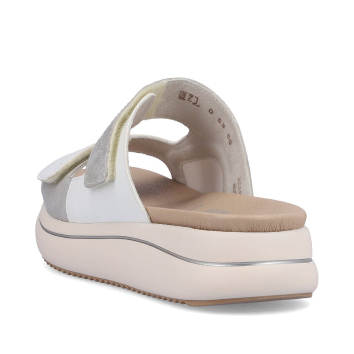 Remonte Artikelnummer D0L53-80 Remonte Damen Pantoletten Edelweiß-silber