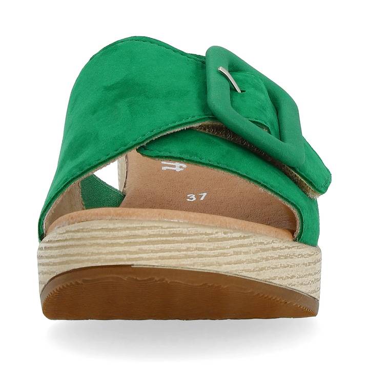 Remonte Artikelnummer D0N56-52 Remonte Damen Pantoletten Smaragdgrün