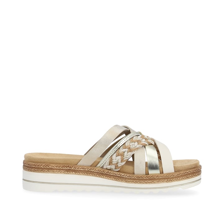 Remonte Artikelnummer D0Q50-90 Remonte Damen Pantoletten Champagner-metallic