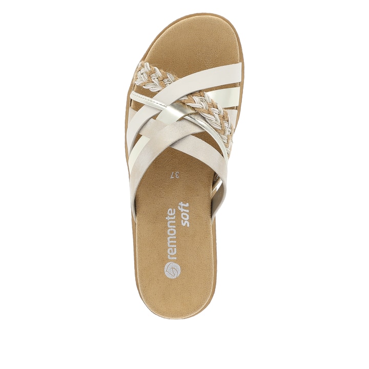 Remonte Artikelnummer D0Q50-90 Remonte Damen Pantoletten Champagner-metallic