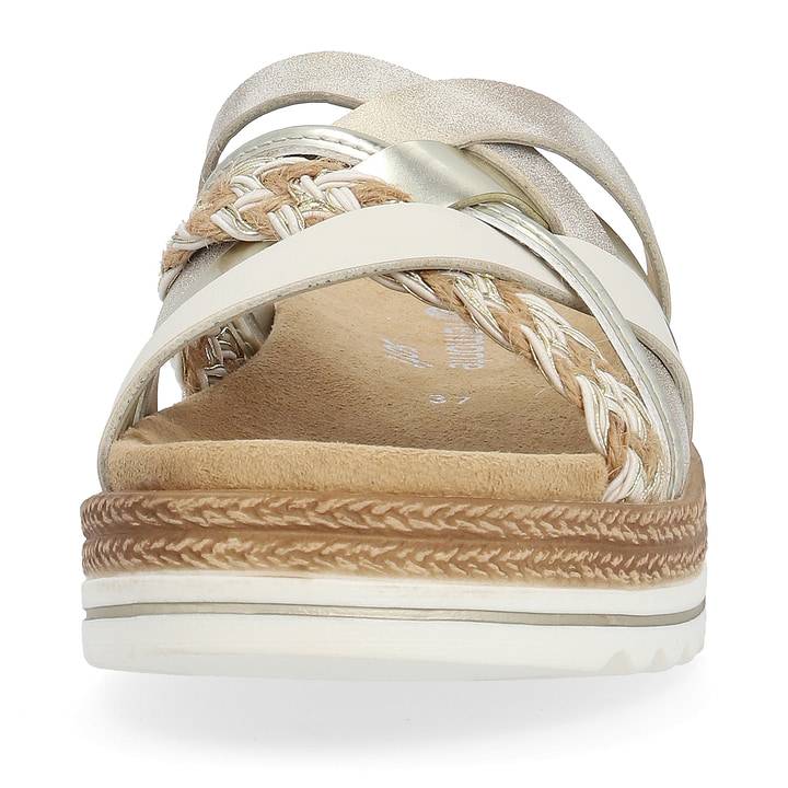 Remonte Artikelnummer D0Q50-90 Remonte Damen Pantoletten Champagner-metallic