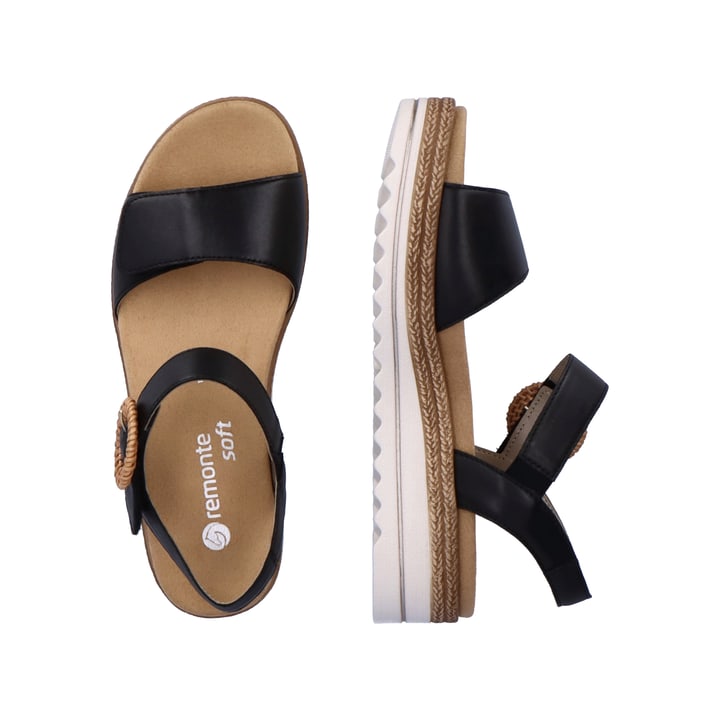 Remonte Artikelnummer D0Q52-00 Remonte Damen Riemchensandalen Graphitschwarz