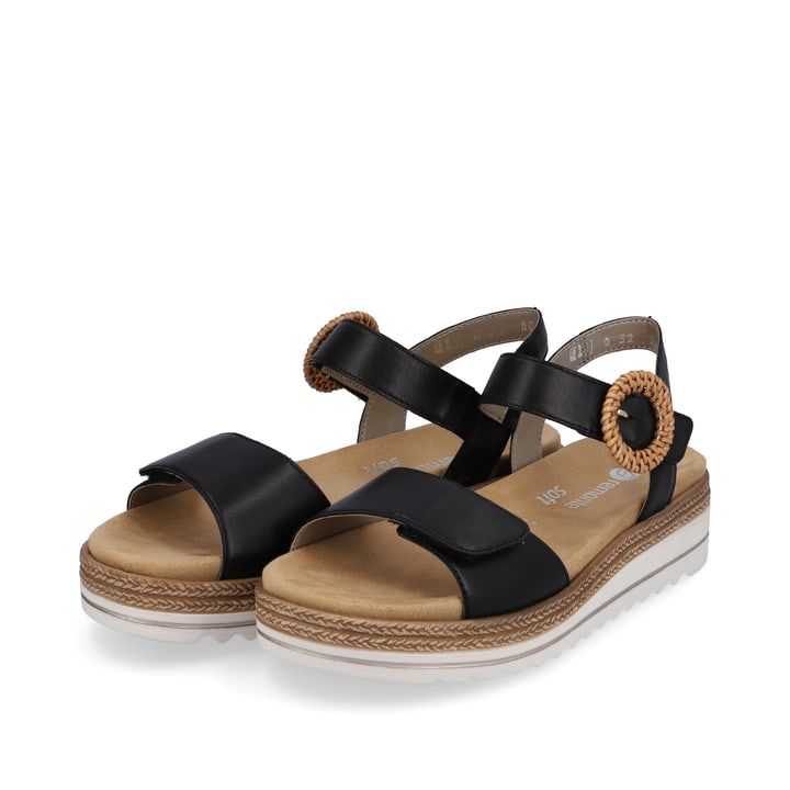 Remonte Artikelnummer D0Q52-00 Remonte Damen Riemchensandalen Graphitschwarz