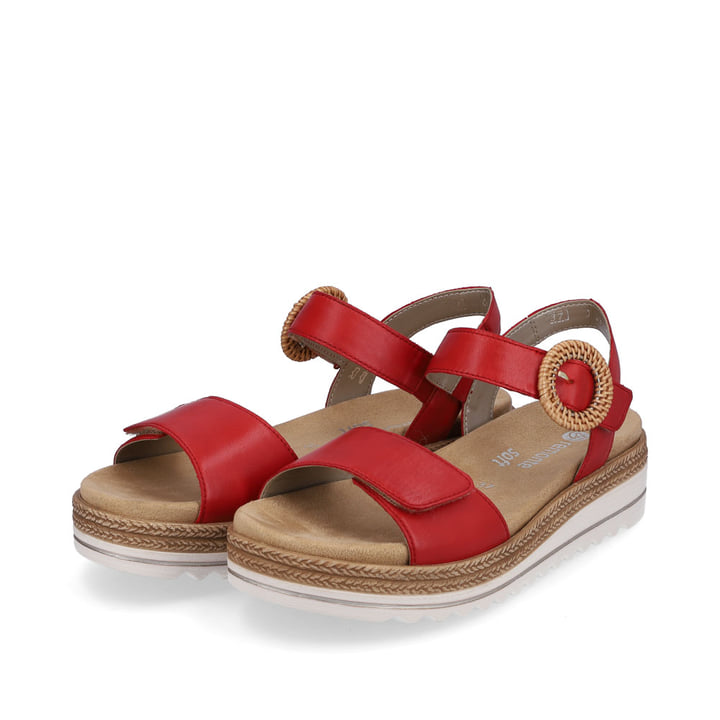 Remonte Artikelnummer D0Q52-33 remonte Damen Riemchensandalen rubinrot