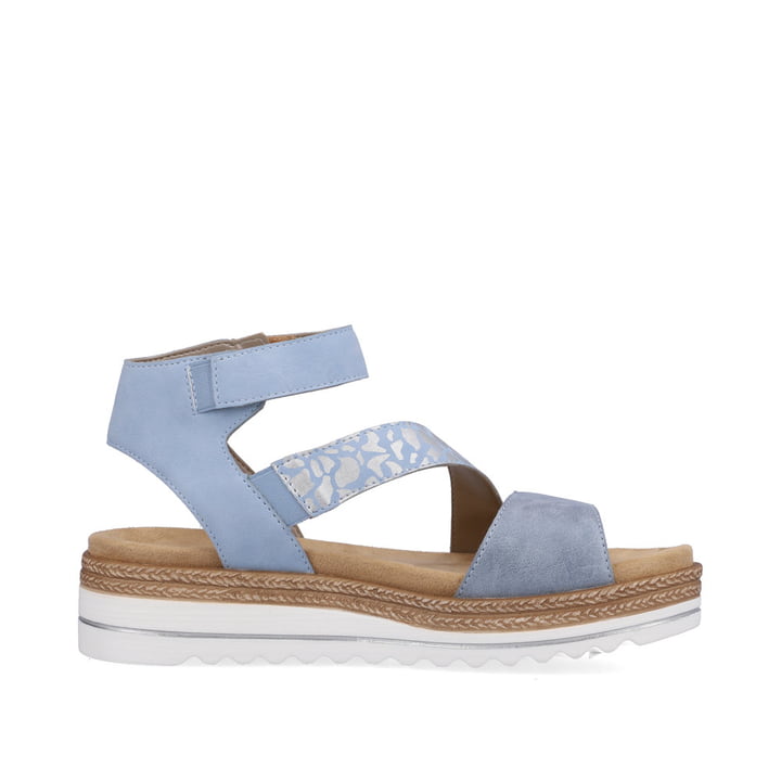 Remonte Artikelnummer D0Q53-10 Remonte Damen Riemchensandalen Pastellblau-metallic