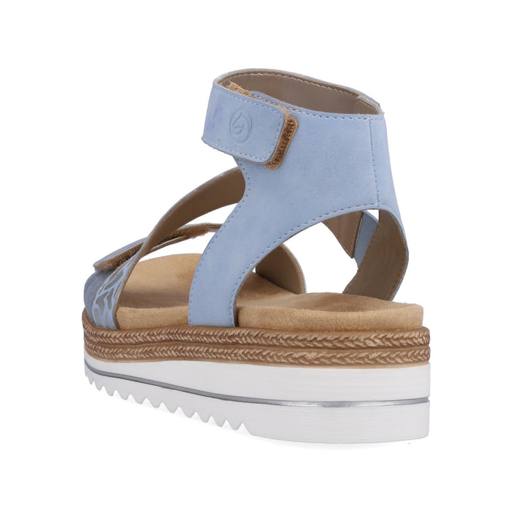 Remonte Artikelnummer D0Q53-10 Remonte Damen Riemchensandalen Pastellblau-metallic